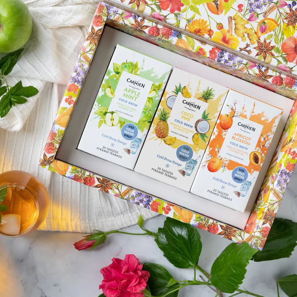 Cold Brew Gift Box: Apple Mint, Apricot Blossom, Coco Pine (3 x 20 Teabags)