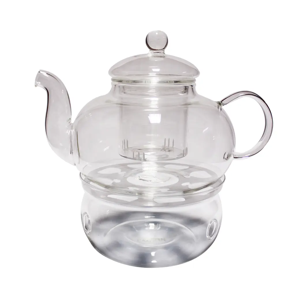 Glass Teapot with Strainer and Burner (1000ml)