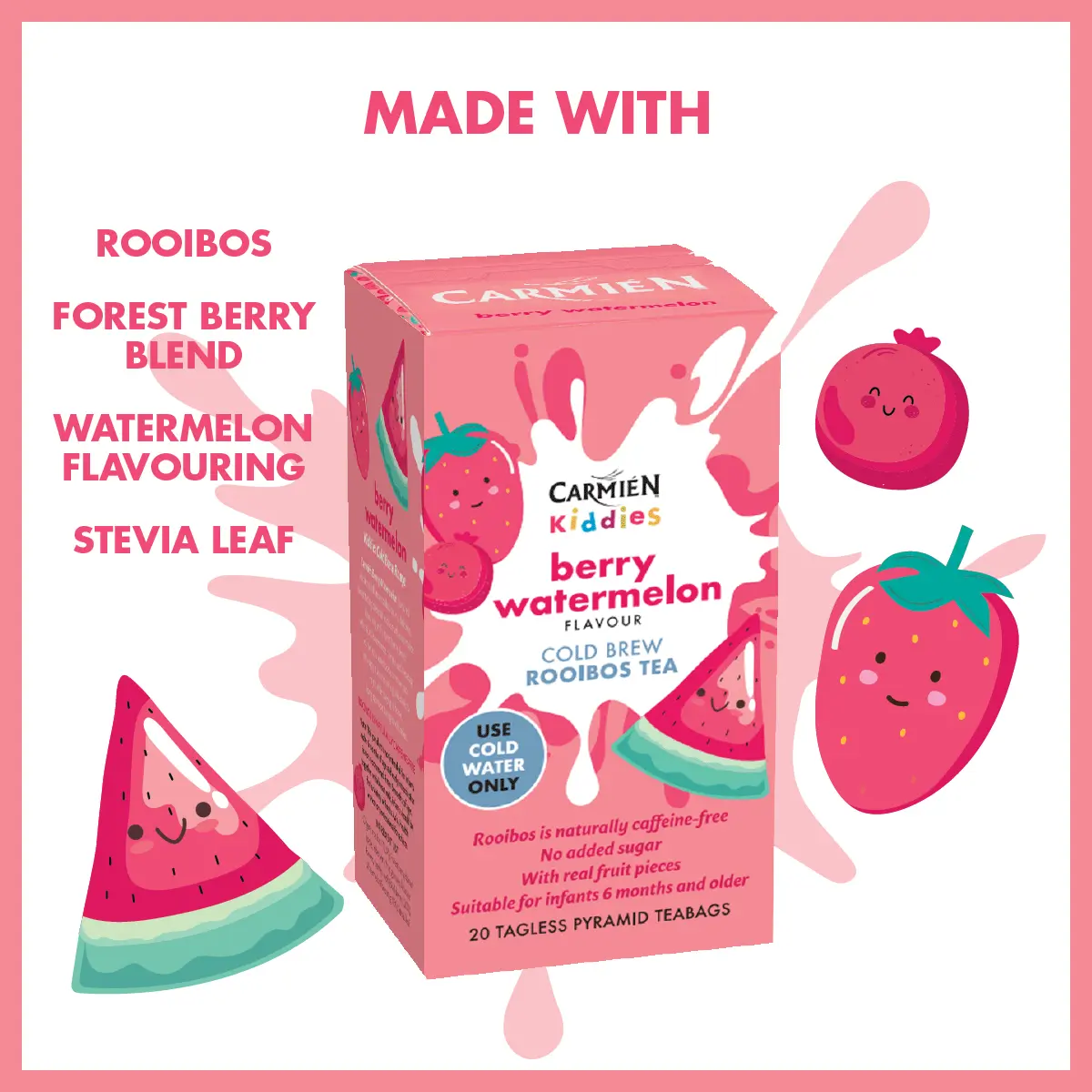 Berry Watermelon Kiddies Cold Brew Tea Multi-Pack (6 x 20 Teabags) - Image 10