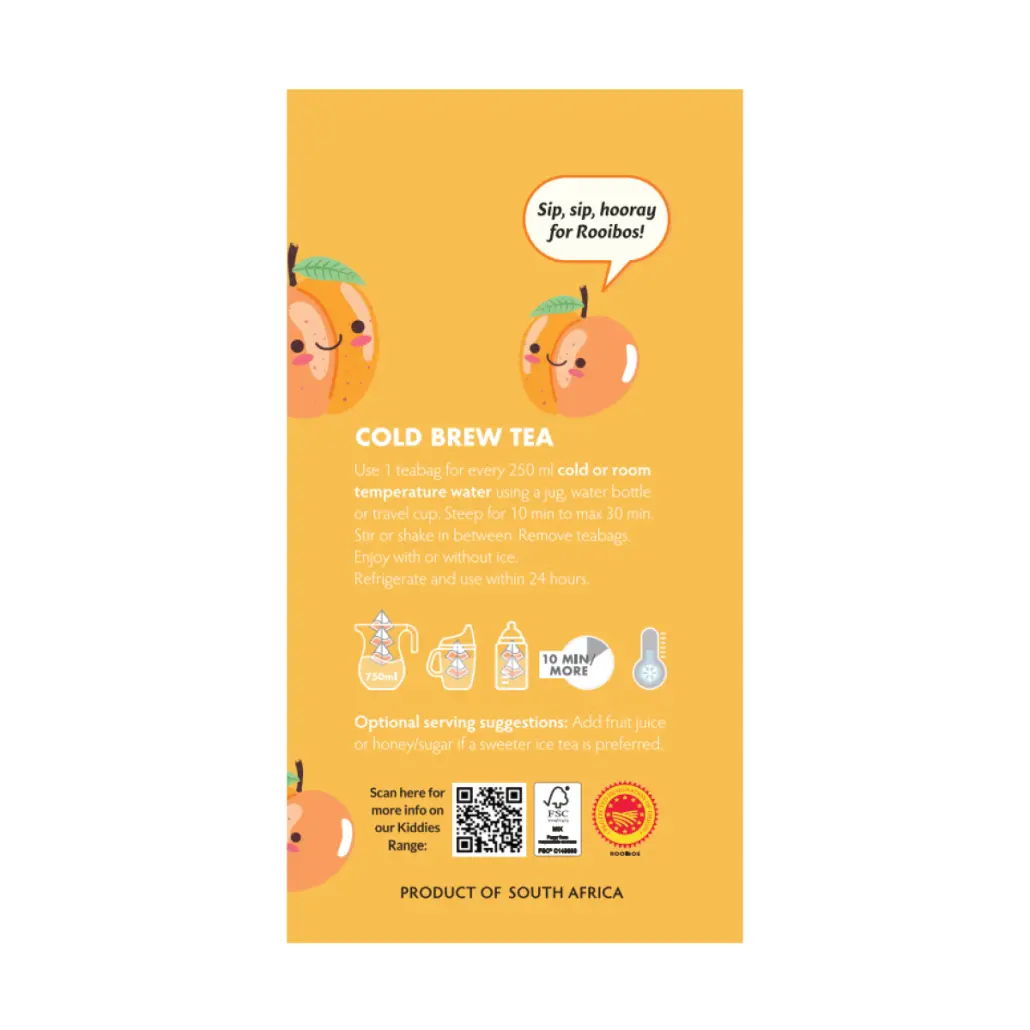 Peachy Peach Kiddies Cold Brew Tea (20 Teabags) - Image 4