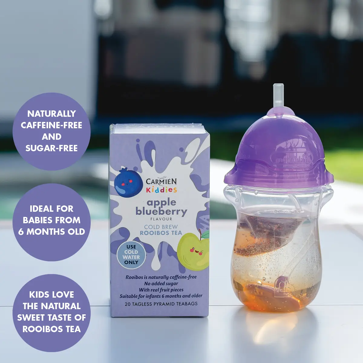 Apple Blueberry Kiddies Cold Brew Tea Multi-Pack (6 x 20 Teabags) - Image 6