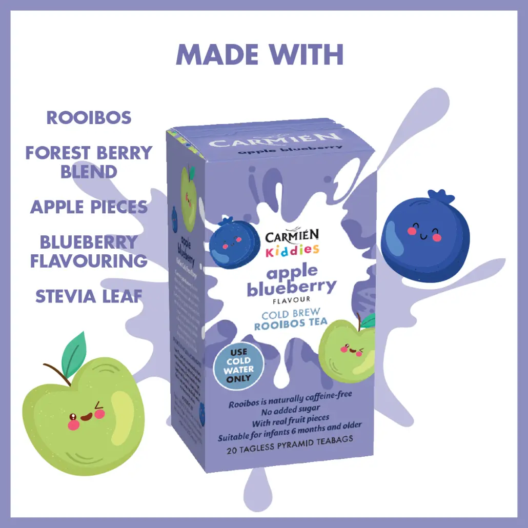 Apple Blueberry Kiddies Cold Brew Tea (20 Teabags) - Image 10