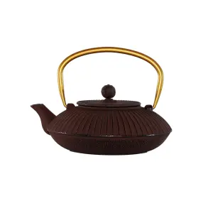 Cast Iron Teapot - Maroon Gold (800ml)