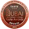 Dubai International Taste Awards Silver Medalist