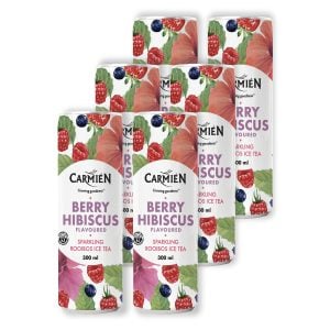 Carmien Sparkling Iced Tea 6 Pack Berry Hibiscus