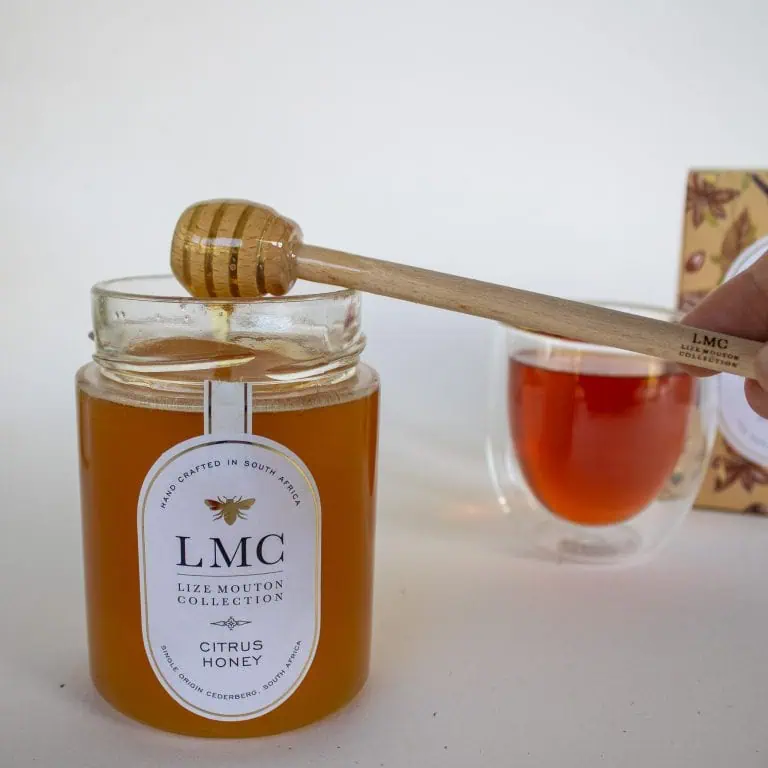 Pure honey from South Africa with natural citrus flavour, crafted by CarmiƩn Tea. Perfect for tea infusions, baking, or enjoying on its own. Organic, handcrafted, and locally sourced.