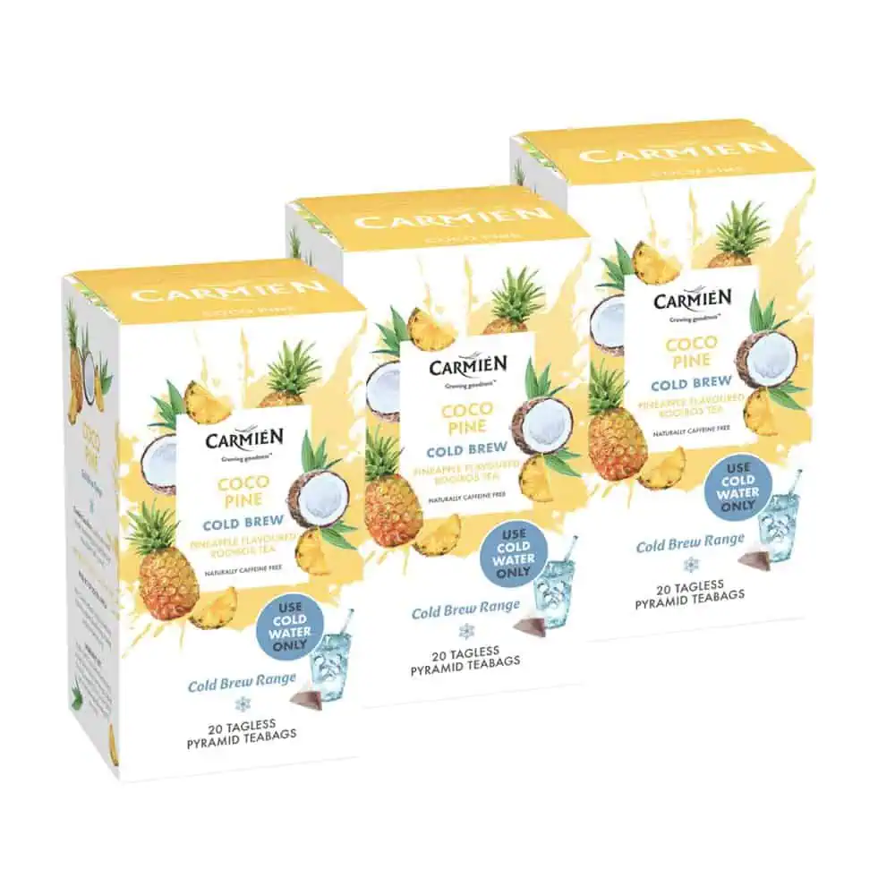 Carmién Coco Pine Cold Brew Tea - 3 x 20 Teabags.