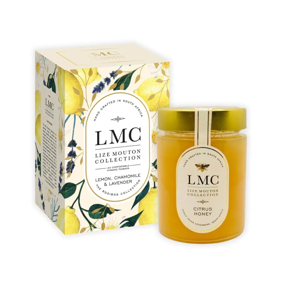 Elegant Lemon, Chamomile & Lavender Tea with Citrus Honey.