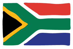 South African flag representing Carmién Tea's local rooibos tea products and blends.